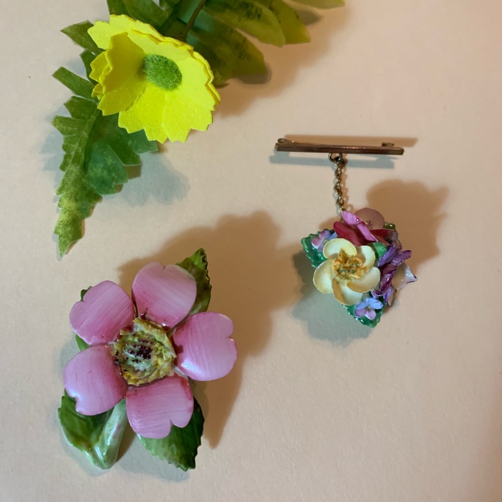 Vintage Adderley Floral Brooch